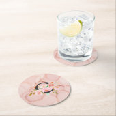 Letter C ラウンドペーパーコースター (インサイチュ)