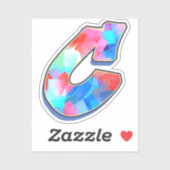 Letter C -  Color Mix シール (シート)