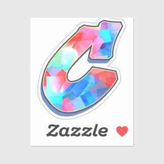 Letter C -  Color Mix シール