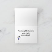 Letter Carrier "Thank You"ノーチャード サンキューカード (内部)