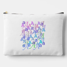 Letter Confetti "A"  アクセサリーポーチ