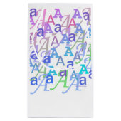 Letter Confetti "A" スモールペーパーバッグ (裏面)