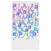 Letter Confetti "A" スモールペーパーバッグ (正面)