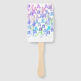 Letter Confetti "A" ハンドファン