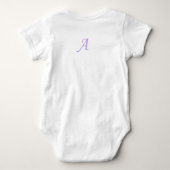 Letter Confetti "A" Baby Romper ベビーボディスーツ (裏面)