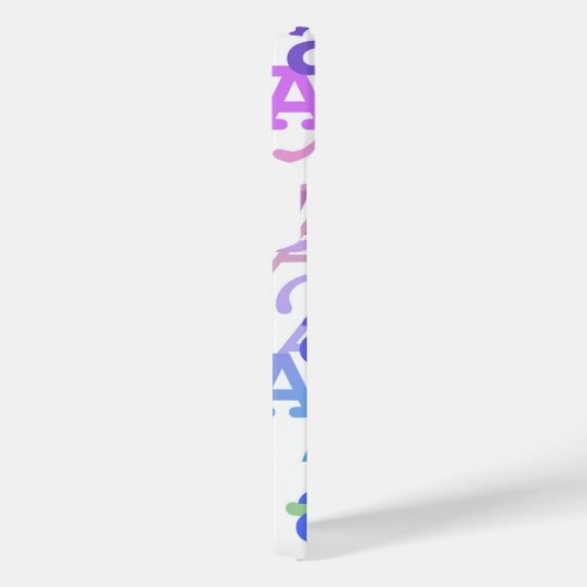 Letter Confetti "A" iPhone Case iPhoneケース (右側面)