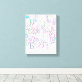 Letter Confetti "B" キャンバスプリント (インサイチュ (ウッドフロア))