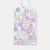 Letter Confetti "B" ギフトタグ (正面)