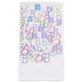 Letter Confetti "B" スモールペーパーバッグ (正面)