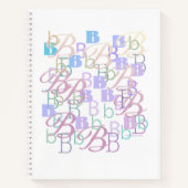 Letter Confetti "B"  ノートブック (正面)