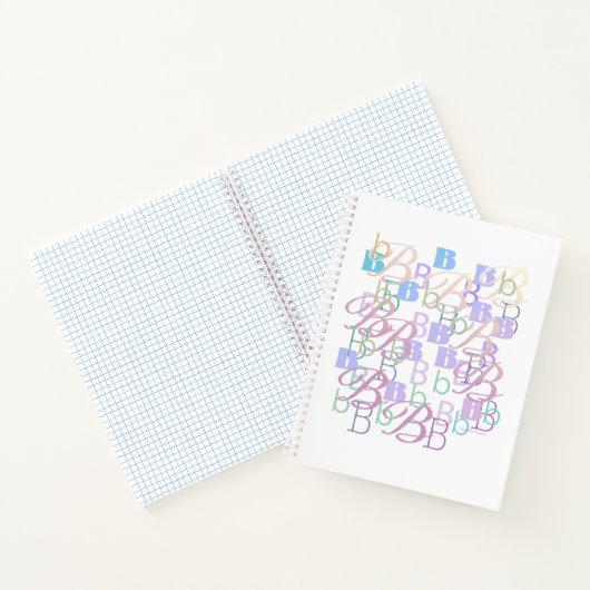 Letter Confetti "B"  ノートブック (内部)