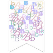 Letter Confetti "B" バンティングフラッグ (第1の旗)