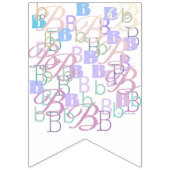 Letter Confetti "B" バンティングフラッグ (第3の旗)