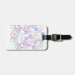 Letter Confetti "B" ラゲッジタグ