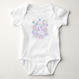 Letter Confetti "B" Baby Romper ベビーボディスーツ