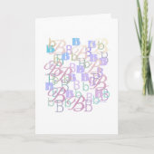 Letter Confetti "B" Card カード (正面)
