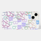 Letter Confetti "B" iPhoneケース (裏面横)