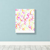 Letter Confetti "C" キャンバスプリント (インサイチュ (ウッドフロア))