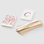 Letter Confetti "C" ハンドファン (組立なし)