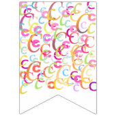 Letter Confetti "C" バンティングフラッグ (第3の旗)
