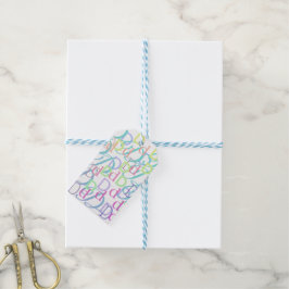 Letter Confetti "D" ギフトタグ