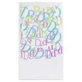 Letter Confetti "D" スモールペーパーバッグ (裏面)