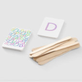 Letter Confetti "D" ハンドファン (組立なし)