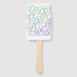 Letter Confetti "D" ハンドファン