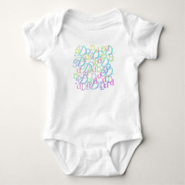 Letter Confetti "D" Baby Romper ベビーボディスーツ