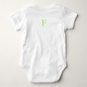 Letter Confetti "F" Baby Romper ベビーボディスーツ (裏面)