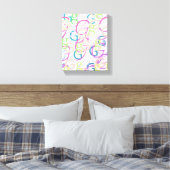 Letter Confetti "G" キャンバスプリント (インサイチュ (寝室))