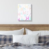 Letter Confetti "H" キャンバスプリント (インサイチュ (寝室))