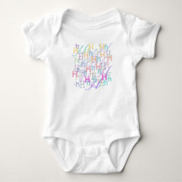 Letter Confetti "H" Baby Romper ベビーボディスーツ