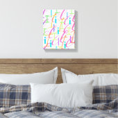 Letter Confetti "I" キャンバスプリント (インサイチュ (寝室))