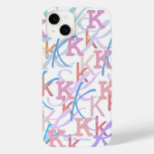 Letter Confetti "K" iPhone Case iPhoneケース (裏面)