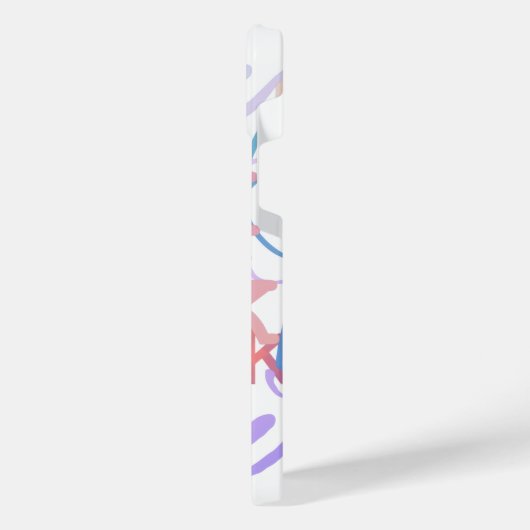 Letter Confetti "K" iPhone Case iPhoneケース (左側面)