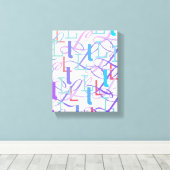 Letter Confetti "L" キャンバスプリント (インサイチュ (ウッドフロア))