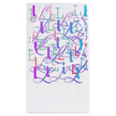 Letter Confetti "L" スモールペーパーバッグ (裏面)