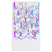 Letter Confetti "L" スモールペーパーバッグ (正面)