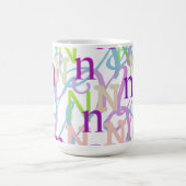 Letter Confetti "N" コーヒーマグカップ (中央)
