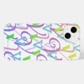 Letter Confetti "V" iPhone Case iPhoneケース (裏面横)