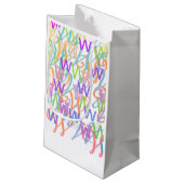Letter Confetti "W" スモールペーパーバッグ (裏面アングル)