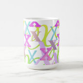 Letter Confetti "X" コーヒーマグカップ (中央)