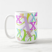 Letter Confetti "X" コーヒーマグカップ (左)