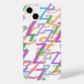 Letter Confetti "Z" iPhone Case iPhoneケース (裏面)