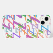 Letter Confetti "Z" iPhone Case iPhoneケース (裏面横)
