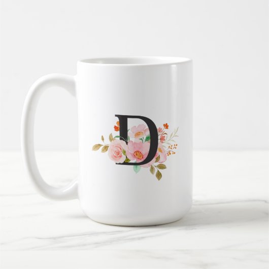 Letter D コーヒーマグカップ (左)