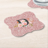 Letter D ペーパーコースター (アングル)