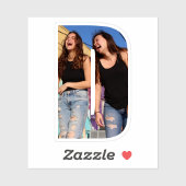 Letter D Alphabet & Photo Custom-Cut Vinyl Sticker シール