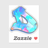 Letter D -  Color Mix シール (シート)